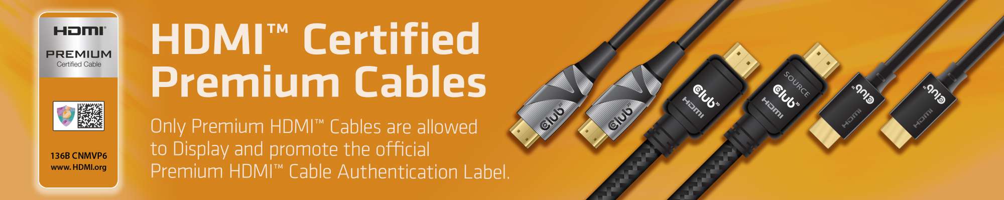 Premium High Speed HDMI 4K60Hz UHD Cable M/M 1 m / 3.28 ft 30AWG