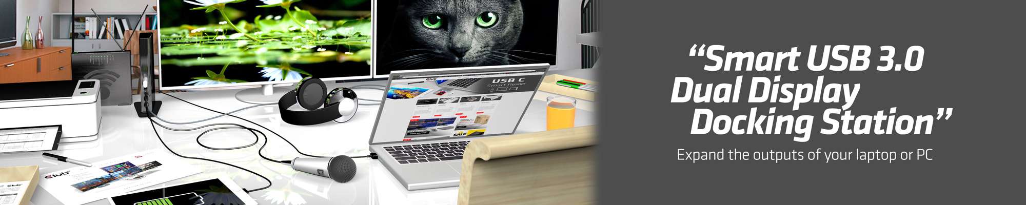 USB Gen1 Type A Dual Display Docking Station