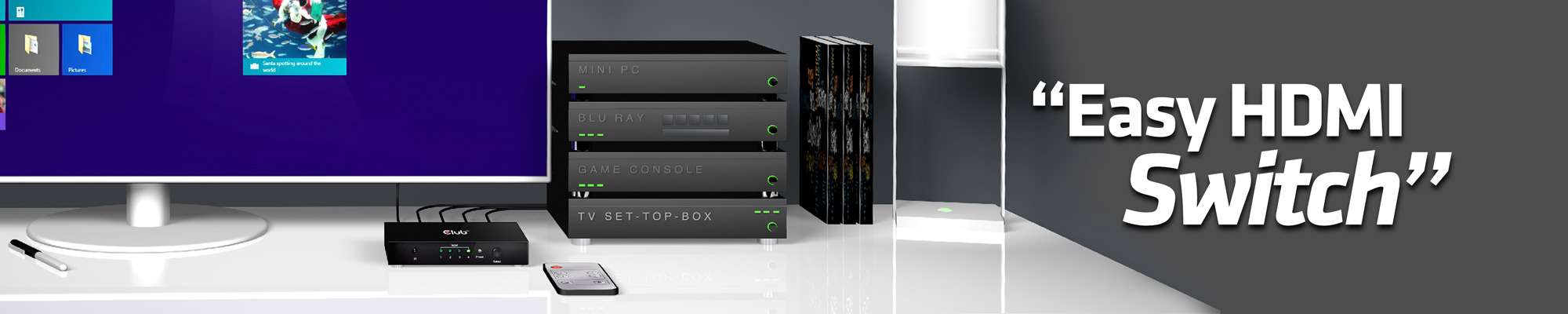 HDMI™ 2.0 UHD Switchbox 4 ports