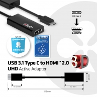 USB 3.1 Type C to HDMI 2.0 UHD Active Adapter
