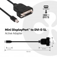 Mini DisplayPort auf DVI-D SL  Aktiver Adapter 
