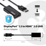 DisplayPort 1.2 to HDMI 2.0 UHD Active Adapter
