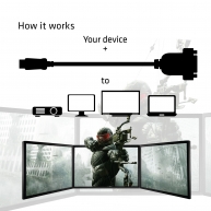 DisplayPort to DVI-D SL Active Adapter