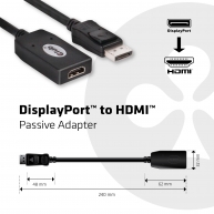 DisplayPort - HDMI Pasif Adaptör