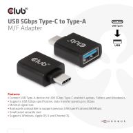 USB 5Gbps Typ-C auf Typ-A St./B. Adapter