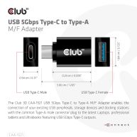USB 5Gbps Typ-C auf Typ-A St./B. Adapter 