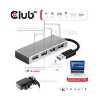 Güç Adaptörlü USB 3.1 Hub 4-Port