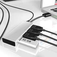 USB 3.1 Hub 4-Port with Power Adapter