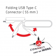 USB Tipo-C a VGA + USB 3.0 + USB Tipe-C Cargar Mini Dock