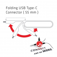 USB Tip-C - HDMI™ 2.0 + USB 2.0 + USB Tip-C Mini Şarj İstasyonu