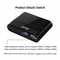 USB Typ-C auf DP 1.2 + USB 3.0 + Typ-C-Lade Mini Dock