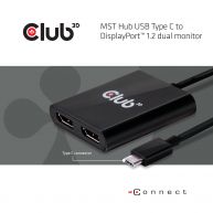 MST Hub USB 3.1 Gen1 Typ-C auf DisplayPort™ 1.2 Dual Monitor