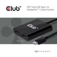 MST Hub USB 3.1 Gen1 Type C to DisplayPort™ 1.2 Dual Monitor