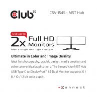 MST Hub USB 3.1 Gen1 Tip C - DisplayPort™ 1.2 Çift Monitör