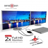 SenseVision MST Hub USB 3.1 Gen1 Tip C - HDMI™ 1.4 Çift Monitör