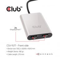 Thunderbolt™ 3 to Dual Displayport™ 1.2 Adapter