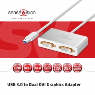 Adaptador grafico USB 3.0 a DVI Dual 