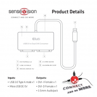 USB 3.0 - Dual DVI Grafik Adaptörü