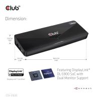 USB3.2 Gen1 UHD 4K Docking Station DisplayLink® Certified