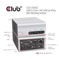 USB 3.2 Gen1 4K UHD bei 30Hz Mini Docking Station Ultra slim Design