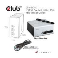 USB 3.2 Gen 1 4K UHD at 30Hz Mini Docking Station Ultra slim Design