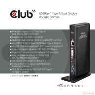 USB Gen1 Type A Dual Display Docking Station