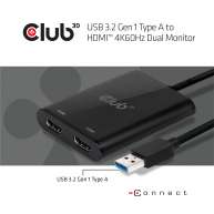 USB 3.2 Gen1 Tipo A a dos pantallas HDMI™ 4K 60Hz