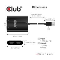 USB 3.2 Gen1 Typ A auf HDMI™ Dual Monitor 4K 60Hz