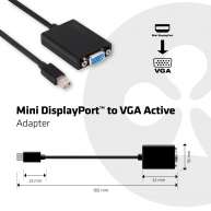 Mini DisplayPort to VGA Active Adapter