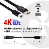 Mini DisplayPort - DisplayPort 1.2 M/M 2m/6.56ft