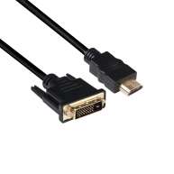 DVI auf HDMI 1.4 Kabel Bidirektional St./St. 2Meter