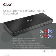 USB3.2 Gen1 Typ-C Universal Triple 4K Charging Dock 