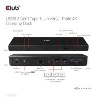 USB3.2 Gen1 Typ-C Universal Triple 4K Charging Dock 