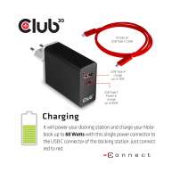 USB Type C 3.2 Gen1 Triple Display Dynamic PD Charging Dock