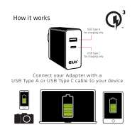 USB Type A and C Dual Power Charger up to 60W