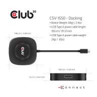 USB Type C 3.2 Gen 1 Multi Stream Transport (MST)Hub DisplayPort1.4 Triple Monitor