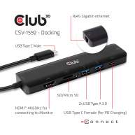 USB Type C 3.2 Gen1 7in1 Hub HDMI 4K60Hz SD TF Card slot 2x USB Type A USB Type C PD RJ45