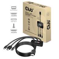 USB Type-C + HDMI™ + MiniDisplayPort™ 1.2 to HDMI™ 4K60Hz HDR M/M Active Adapter 32AWG