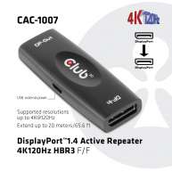 DisplayPort 1.4 Active Repeater 4K120Hz HBR3 F/F