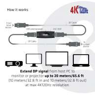 DisplayPort 1.4 Active Repeater 4K120Hz HBR3 F/F