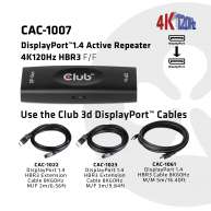 DisplayPort 1.4 Active Repeater 4K120Hz HBR3 F/F