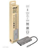 USB 3.2 Gen1 Typ-C 8-in-1 Hub mit 2x HDMI, 2x USB-A, RJ45, SD/Micro SD Kartenslots und USB Typ-C Buchse