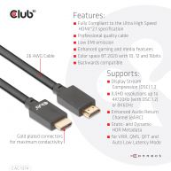 Ultra High Speed HDMI 4K120Hz, 8K60Hz Cable 48Gbps M/M 4 m/13.12ft 26AWG