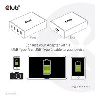 Power Charger, 4 ports, 2x USB Type-A   2x Type-C up to 112W, Power Delivery(PD) Support