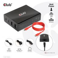 Power Charger, 4 ports, 2x USB Type-A   2x Type-C up to 112W, Power Delivery(PD) Support