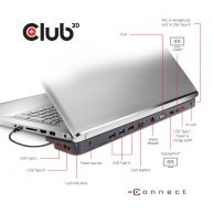 USB Gen1 Type-C Triple Display Dynamic PD Charging Dock with 65 Watt PS