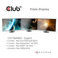 USB Gen1 Type-C Triple Display Dynamic PD Charging Dock with 65 Watt PS