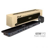 USB Gen1 Type-C Triple Display Dynamic PD Charging Dock with 65 Watt PS
