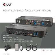 HDMI™ KVM SWITCH FOR DUAL HDMI 4K 60Hz