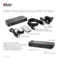 HDMI™ KVM SWITCH FOR DUAL HDMI 4K 60Hz